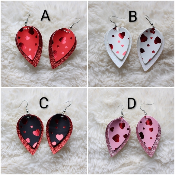 Hand Crafted Jewelry - Handmade Valentine's Day Earrings